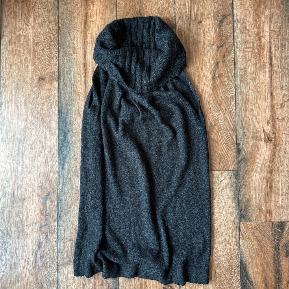 Dex Anthropologie Sleeveless Sweater Dress Women’s M Black Cowl Neck Cozy Knit